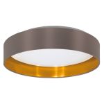 Eglo Luz de techo Maserlo 2 Acero Blanco 20W 2400lm - 830 Luz Cálida