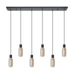 Eglo Colgante De Luz Maione Acero Negro | IP20 - Apta para 6x E27 