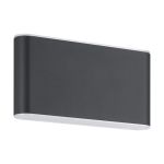 Eglo Luz De Pared Grutti Aluminium Antracita 5W 630lm - 830-840-865 CCT | IP65