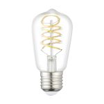 Eglo LED E27 Edison Clara Con Filamento 7.3W 806lm - 827 Luz Muy Cálida | Reemplazo 60W