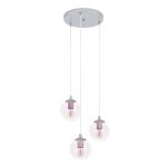 Eglo Colgante De Luz Ariscani 2 Acero Cromo | Apta para 3x E27