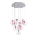 Eglo Colgante De Luz Ariscani 2 Acero Cromo | Apta para 10x E27