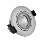 Noxion Foco LED Aqua Ajustable Incombustible Aluminium 6W 400lm 36D - 927 Luz muy Cálida | Recorte 92mm - IP65 - Mejor reproducción de color - Regulable