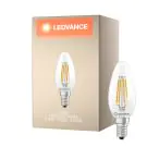 Ledvance Classic LED E14 Vela Con Filamento Clara 2.5W 470lm - 827 Luz Muy C&aacute;lida | Regulable - Reemplazo 40W