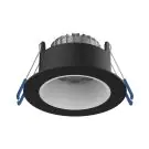 Noxion Foco LED Ares Profundo Negro 6W 540lm 927-940 3CCT - con Inner Circulo Blanco | Recorte 68mm