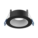 Noxion Foco LED Ares Profundo ring Negro - con Inner Circulo Blanco | Recorte 68mm - incl. GU10 Fitting