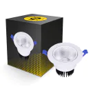 Bright Choice Downlight LED Esférica Ajustable 15W 1200lm 60D - 930 Luz Cálida | 135mm - Recorte 110mm - UGR <19