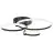 Brilliant Aydin Luz de techo Aluminium Plástico Mate Negro Transparente 30W 4700lm - 830-870 CCT | Mando A Distancia Regulable