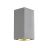 SLV Big Theo Up/Down Luz De Pared Aluminium Gris | IP44 - Al Aire Libre - Apta para 2x GU10 Max. 75W - Regulable