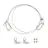 LedVance Panel Soporte y cable del kit de seguridad 4x