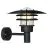 Nordlux Lønstrup 32 Luz De Pared Metal y Vidrio Negro | 320mm - IP44 - Apta para E27