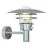 Nordlux Lønstrup 32 Luz De Pared Acero y Vidrio Gris | 320mm - IP44 - Apta para E27 - Sensor de Movimiento y Luz
