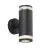Nordlux Birk Luz De Pared Aluminium Negro | IP44 - Apta para 2x GU10