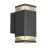 Nordlux Elm Luz De Pared Aluminium Negro | IP44 - Apta para 2x GU10