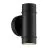 Nordlux Artilus Luz De Pared Aluminium y Vidrio Negro | IP54 - Apta para 2x GU10