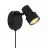 Nordlux Boston Foco Metal Negro | Apta para 1x GU10