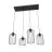 Emibig Colgante De Luz Vander Acero Negro | Apta para 4x E27 - Max 15W