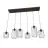 Emibig Colgante De Luz Vander Acero Negro | Apta para 6x E27 - Max 15W