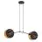 Emibig Colgante De Luz Motif Acero Negro | Apta para 2x E27 - Max 15W