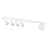 Emibig Luz de techo Baster Acero Blanco | Apta para 4x GU10 - Max 8W, 1x E14 - Max 10W