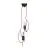 Emibig Colgante De Luz Bobi Acero Negro | Apta para 2x E27 - Max 15W