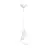 Emibig Colgante De Luz Bobi Acero Blanco | Apta para 1x E27 - Max 15W