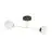 Emibig Luz de techo Magnum Acero Negro | Apta para 2x E14 - Max 10W