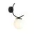 Emibig Luz De Pared Boston Acero Negro | Apta para 1x E14 - Max 10W