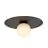 Emibig Luz de techo Solar Acero Negro | Apta para 1x E14 - Max 10W