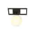 Emibig Luz de techo Imago Acero Negro | Apta para 1x E14 - Max 10W