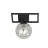 Emibig Luz de techo Imago Acero Negro | Apta para 1x E14 - Max 10W