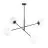 Emibig Colgante De Luz Lineal Acero Negro | Apta para 4x E14 - Max 10W