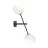 Emibig Luz De Pared Lineal Acero Negro | Apta para 2x E14 - Max 10W