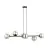 Emibig Colgante De Luz Rossi Acero Negro | Apta para 6x E14 - Max 10W