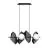 Emibig Colgante De Luz Drifton Acero Negro | Apta para 4x E14 - Max 10W