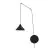 Emibig Colgante De Luz Abramo Acero Negro | Apta para 1x E27 - Max 15W