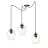 Emibig Colgante De Luz Level Acero Negro | Apta para 3x E27 - Max 15W