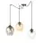 Emibig Colgante De Luz Level Acero Negro | Apta para 3x E27 - Max 15W