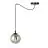 Emibig Colgante De Luz Gigi Acero Negro | Apta para 1x E14 - Max 10W