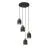 Emibig Colgante De Luz Target Acero Negro | Apta para 4x E27 - Max 15W