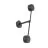 Emibig Luz De Pared Natsu Acero Negro | Apta para 2x GX53 - Max 12W