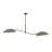 Emibig Luz de techo Lotus Acero Negro | Apta para 2x E14 - Max 10W