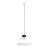 Emibig Colgante De Luz Lunaro Acero Blanco | Apta para 1x GX53 - Max 12W