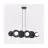 Emibig Colgante De Luz Model Acero Negro | Apta para 6x G9 - Max 8W