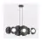 Emibig Colgante De Luz Elementi Acero Negro | Apta para 6x G9 - Max 8W
