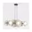 Emibig Colgante De Luz Elementi Acero Marrón | Apta para 6x G9 - Max 8W
