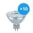 Multipack 10x Ledvance Performance Foco LED Reflector GU5.3 MR16 5W 345lm 36D - 930 Luz Cálida | Mejor reproducción de color - Regulable - Reemplazo 35W