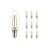 Multipack 10x Noxion Lucent LED E14 Vela con Filamento Clara 2.5W 250lm - 827 Luz muy Cálida | Reemplazo 25W