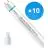Multipack 10x Philips Tubo LED T8 MASTER Value (EM/Mains) Ultra Output 23W 3700lm - 865 Luz de Día | 150cm - Reemplazo 58W