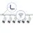 Bright Choice Set completo 1-Fase Rail L 1,5 x 1,5 Metro Blanco | incl. 6x Foco + GU10 2700K 3W Regulable + Tapa Final, Conector de Alimentación y L -Conector